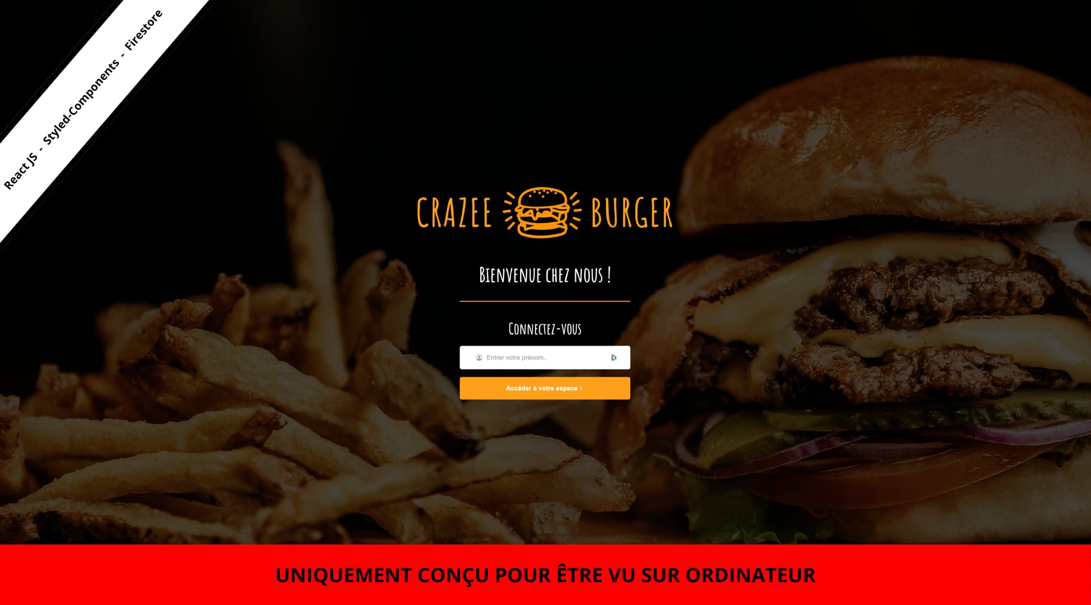 Crazee Burger Application